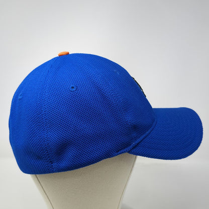 New York Mets MLB New Era Baseball Cap Blue L 39THIRTY Stretch Fit Mesh Logo Hat