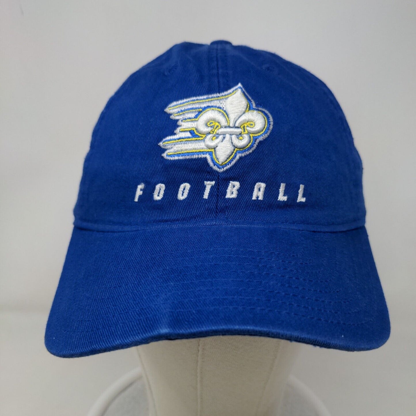 Adidas Men's Slideback Hat Blue OSFA Embroidered Limestone Saints Logo