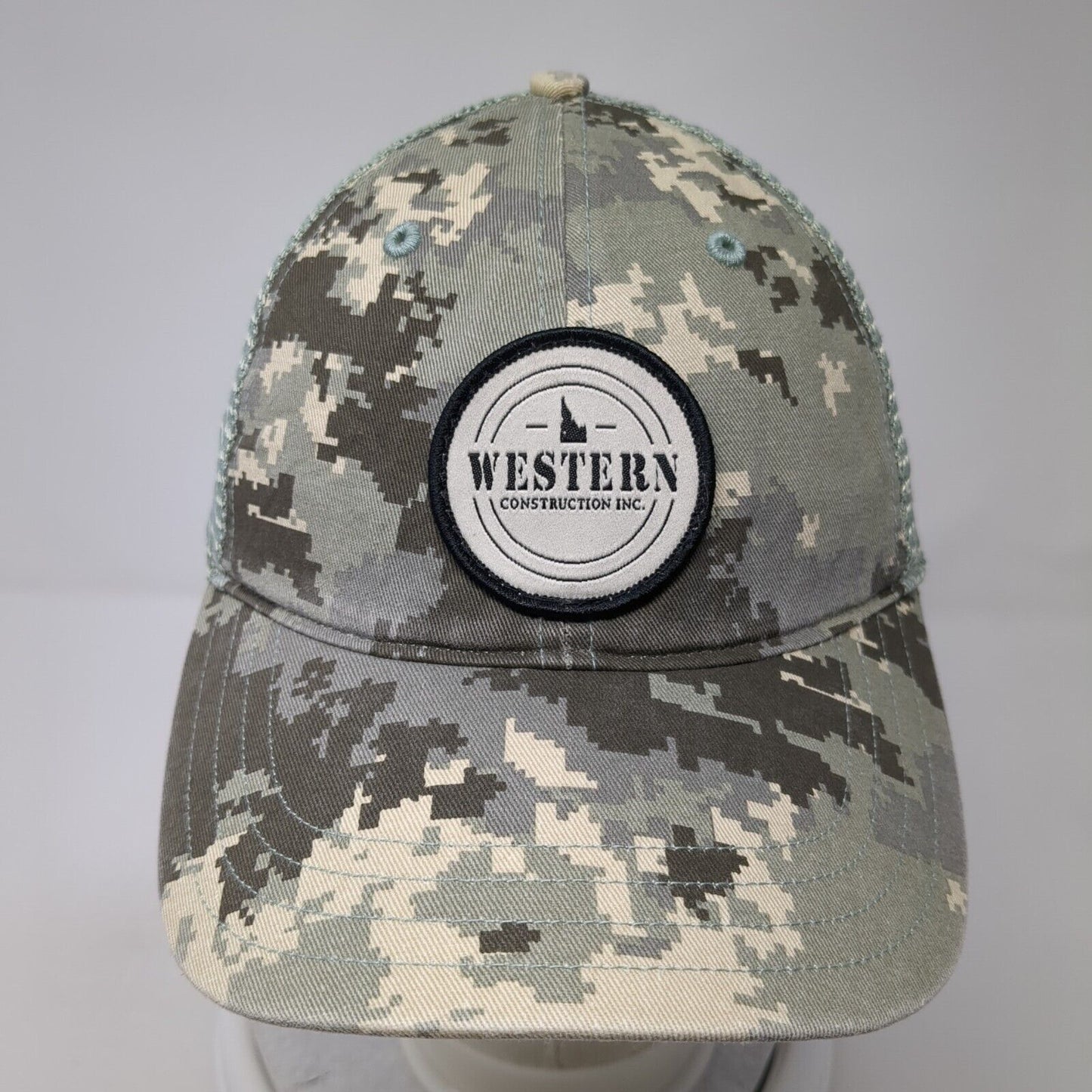 Western Construction Inc. Snapback Trucker Hat Camo M/L Mesh Back
