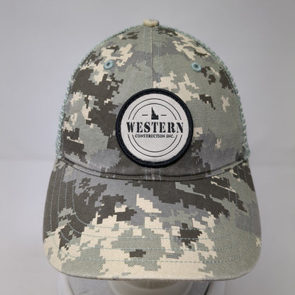 Western Construction Inc. Snapback Trucker Hat Camo M/L Mesh Back