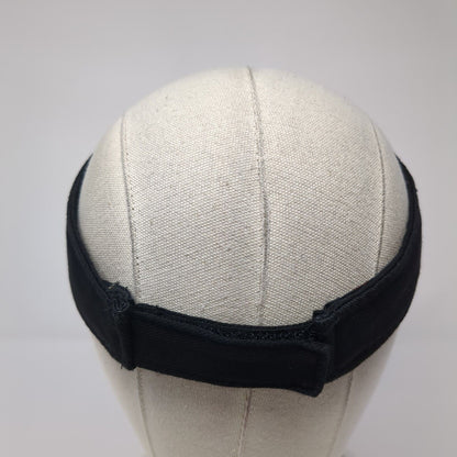 Bacardi Strapback Sun Visor Hat Black One Size Adjustable Colorblock