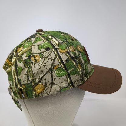Alaskan Brewing Co Baseball Cap Green Brown One Size Camo Leaf Beer Brewery Hat