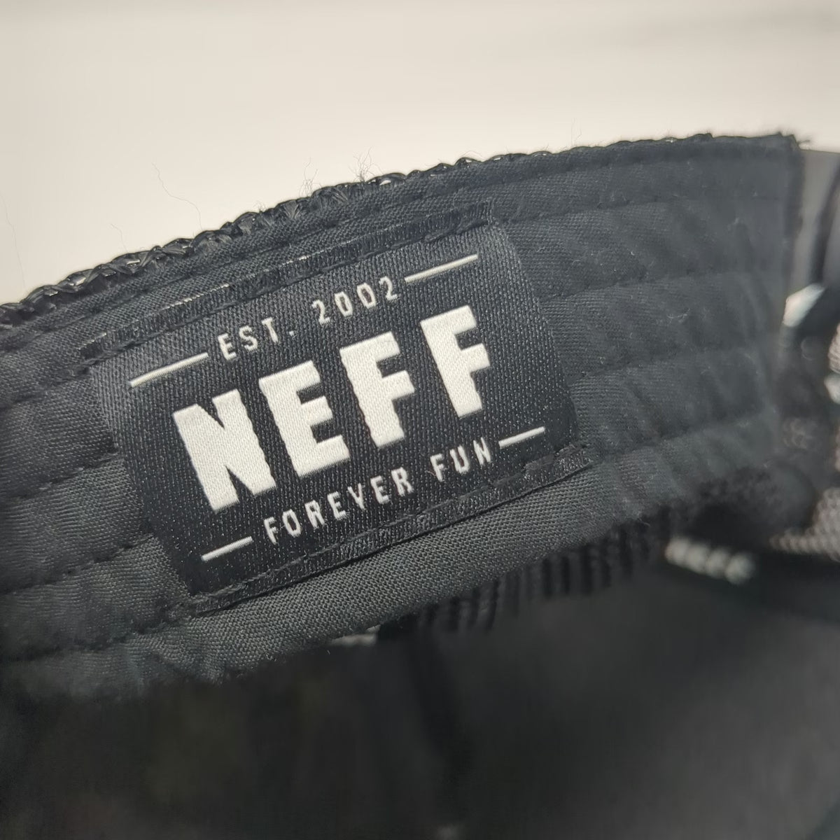 Neff Trucker Hat Black One Size Mickey Mouse Disney Graphic Mesh Snapback Brim
