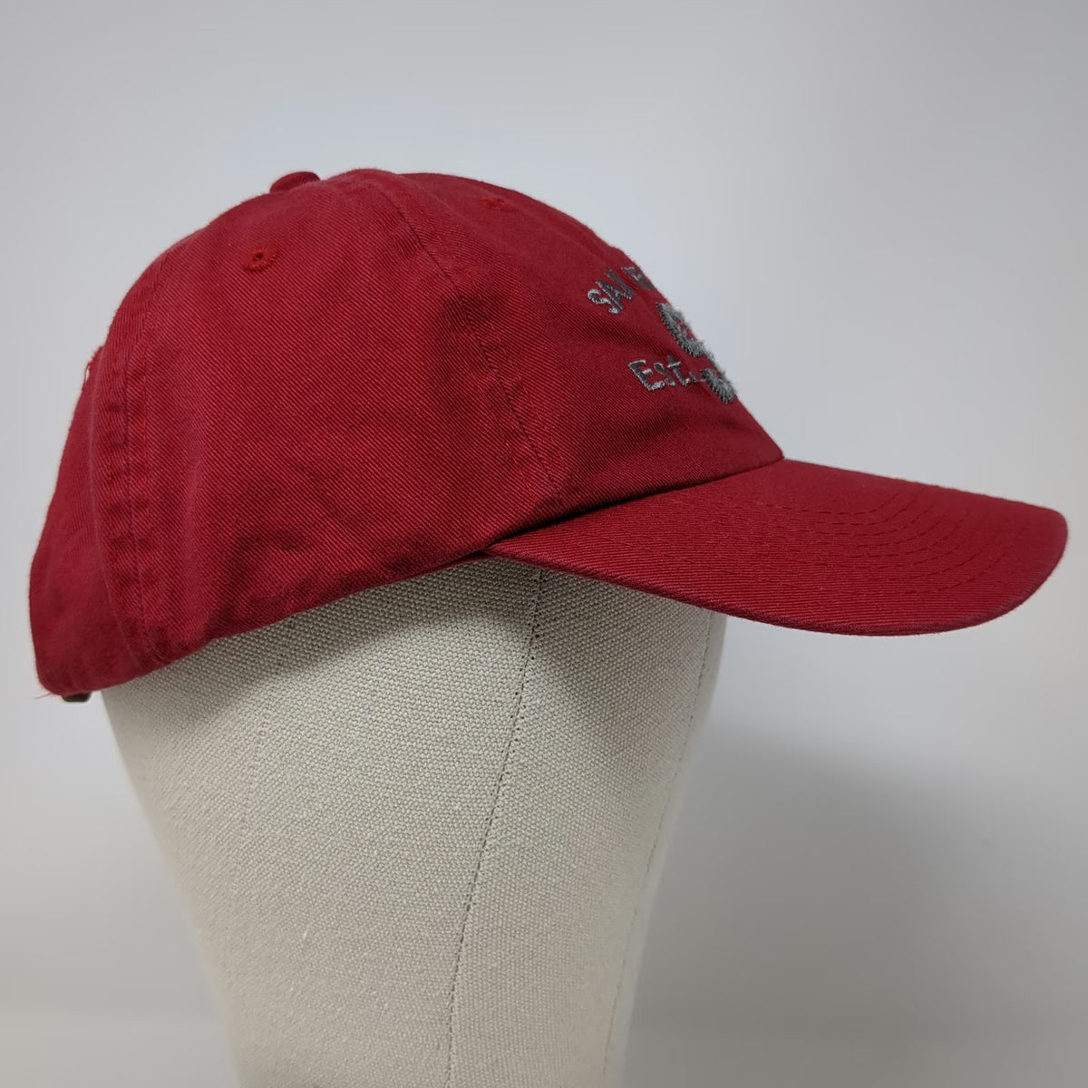 Baseball Cap Red One Size San Francisco SF Est 1848 Hat Slideback Embroidered