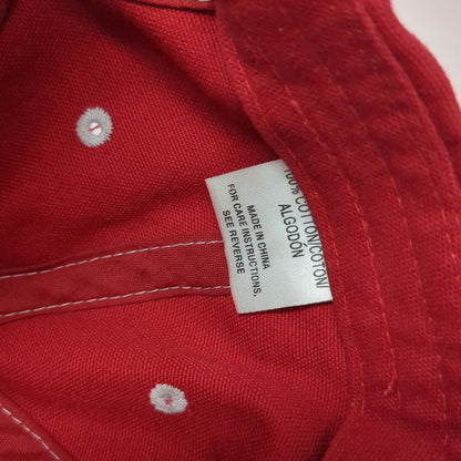 Adams Baseball Cap Red One Size Axiom Logo Slideback Contrast Stitching Hat