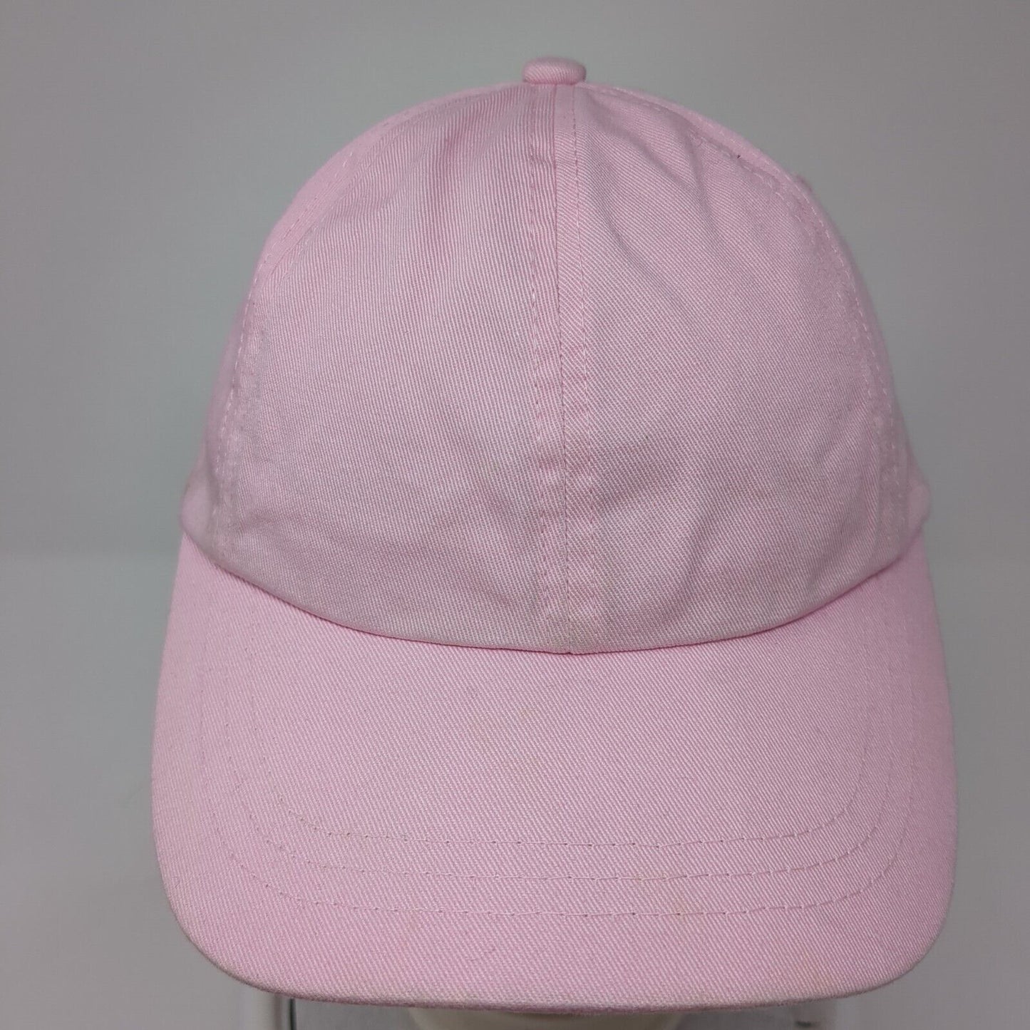 Unbranded Strapback Hat Pink One Size Adjustable Vented Holes 6 Panel Blank