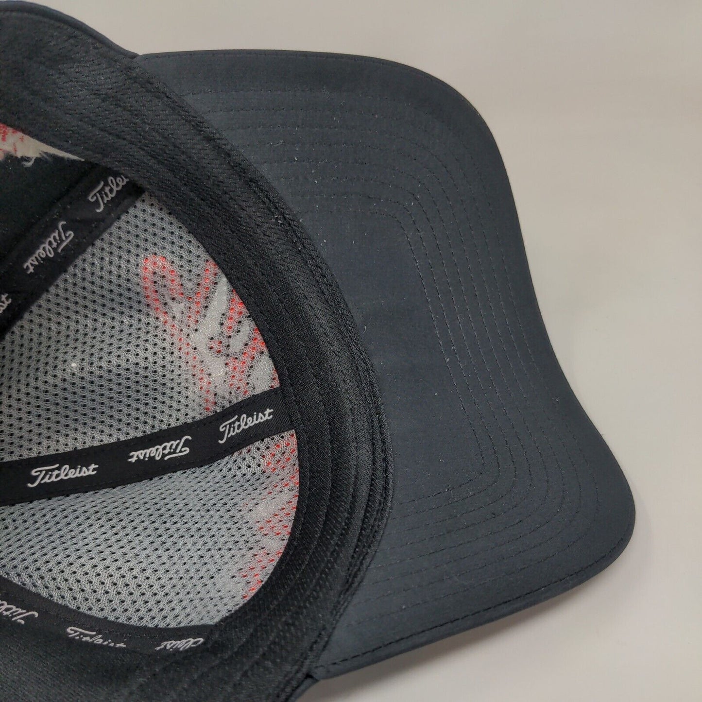 Titleist Men's Slideback Hat Black Prairie View Golf Club Embroidered Logo