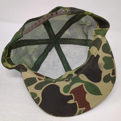 Ducks Unlimited 10/30 Club Camo Trucker Hat Green One Size Snapback Mesh USA