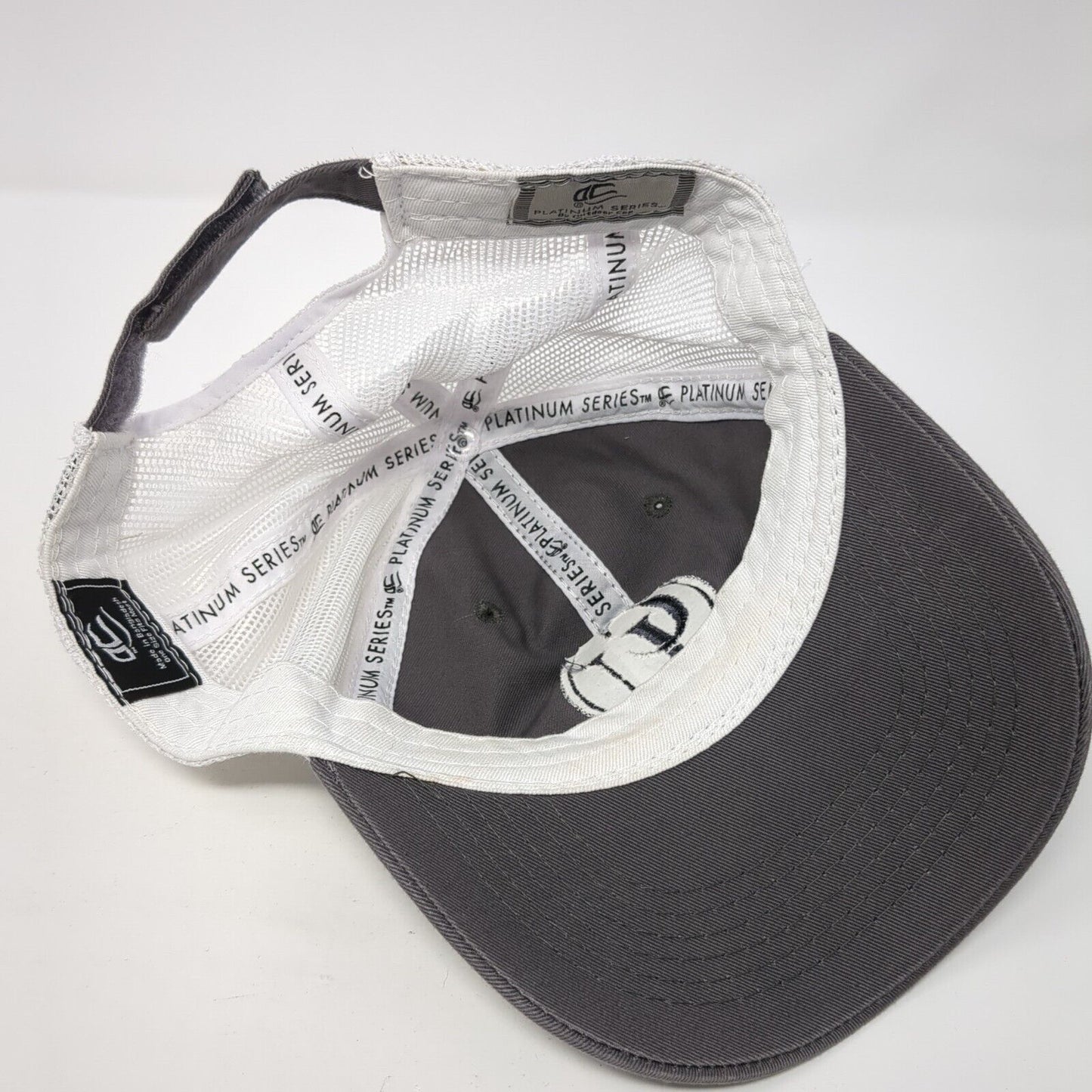 CU Patch Snapback Mesh Back Trucker Hat Gray One Size Outdoor Cap