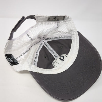 CU Patch Snapback Mesh Back Trucker Hat Gray One Size Outdoor Cap