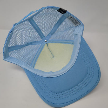 Kaialoha Supply Maui Snapback Trucker Hat Blue One Size Adjustable Mesh Back