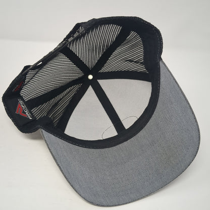 Mill 95 Patch Mesh Back Trucker Hat Gray One Size Pacific Headwear