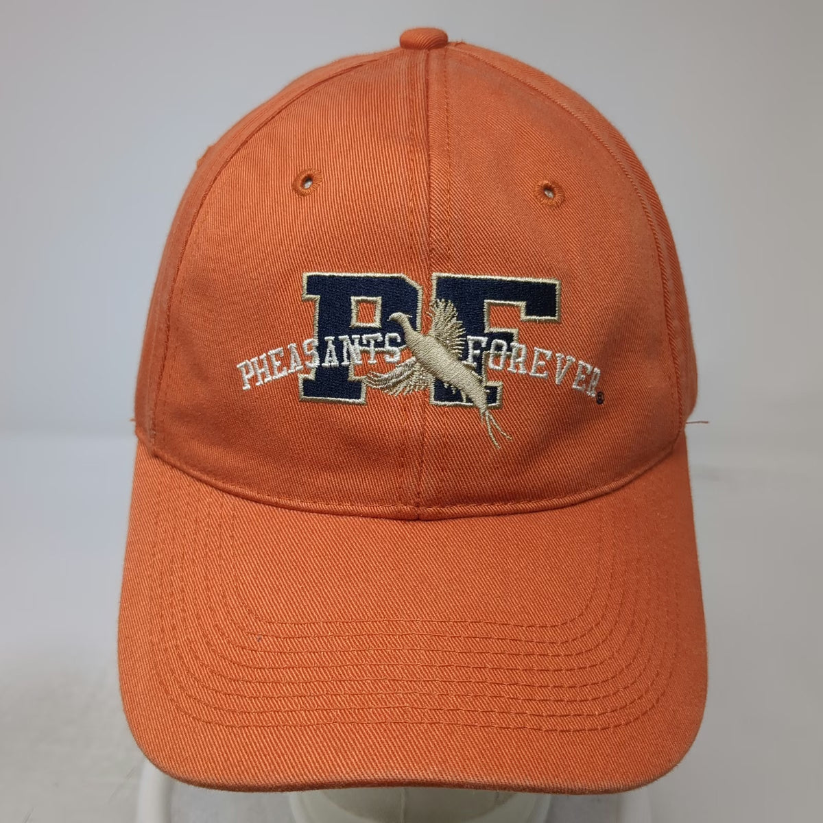 Points North Orange One Size Baseball Cap Hat Pheasants Forever Habitat Org