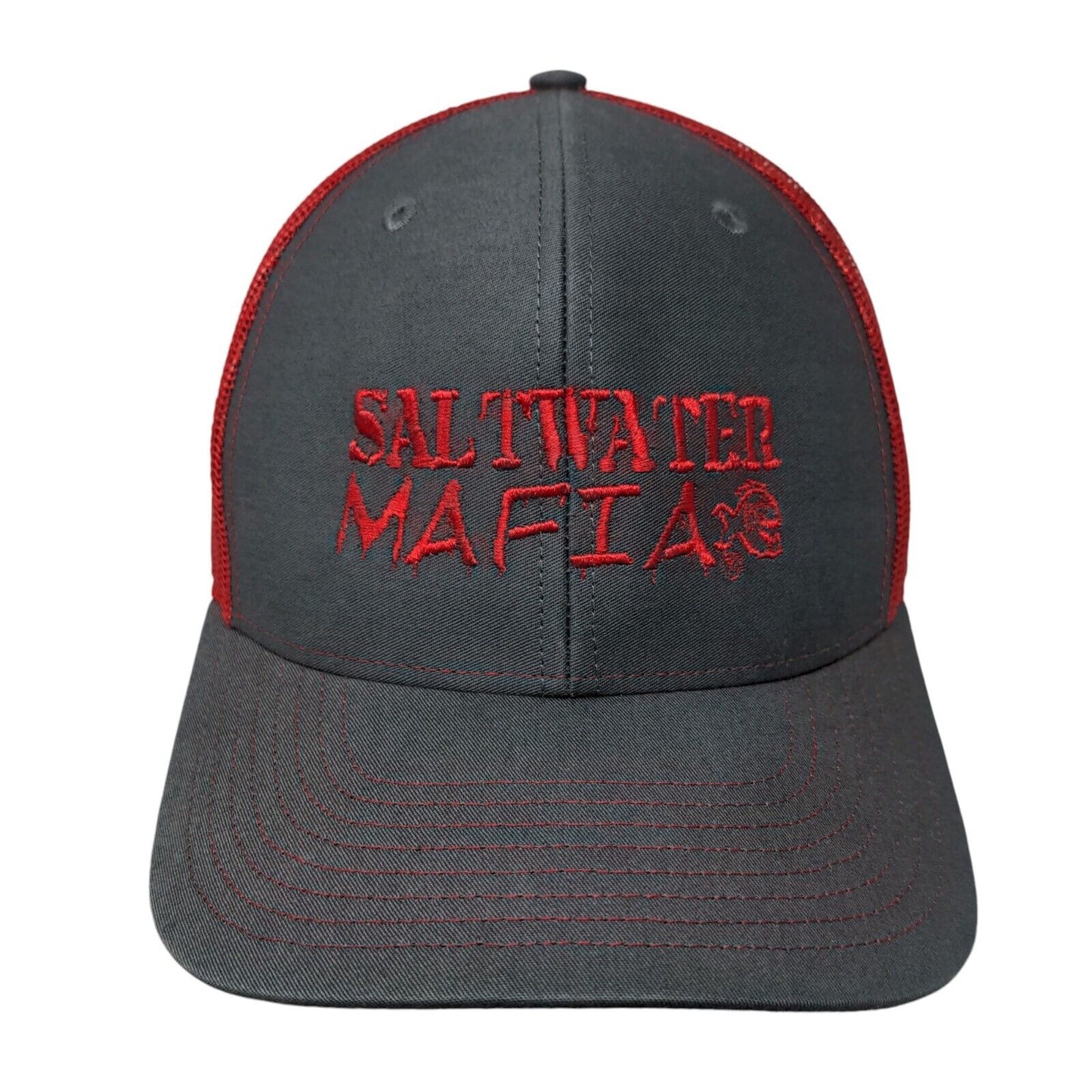 Saltwater Mafia Snapback Trucker Hat Multicolor One Size Mesh Back Richardson