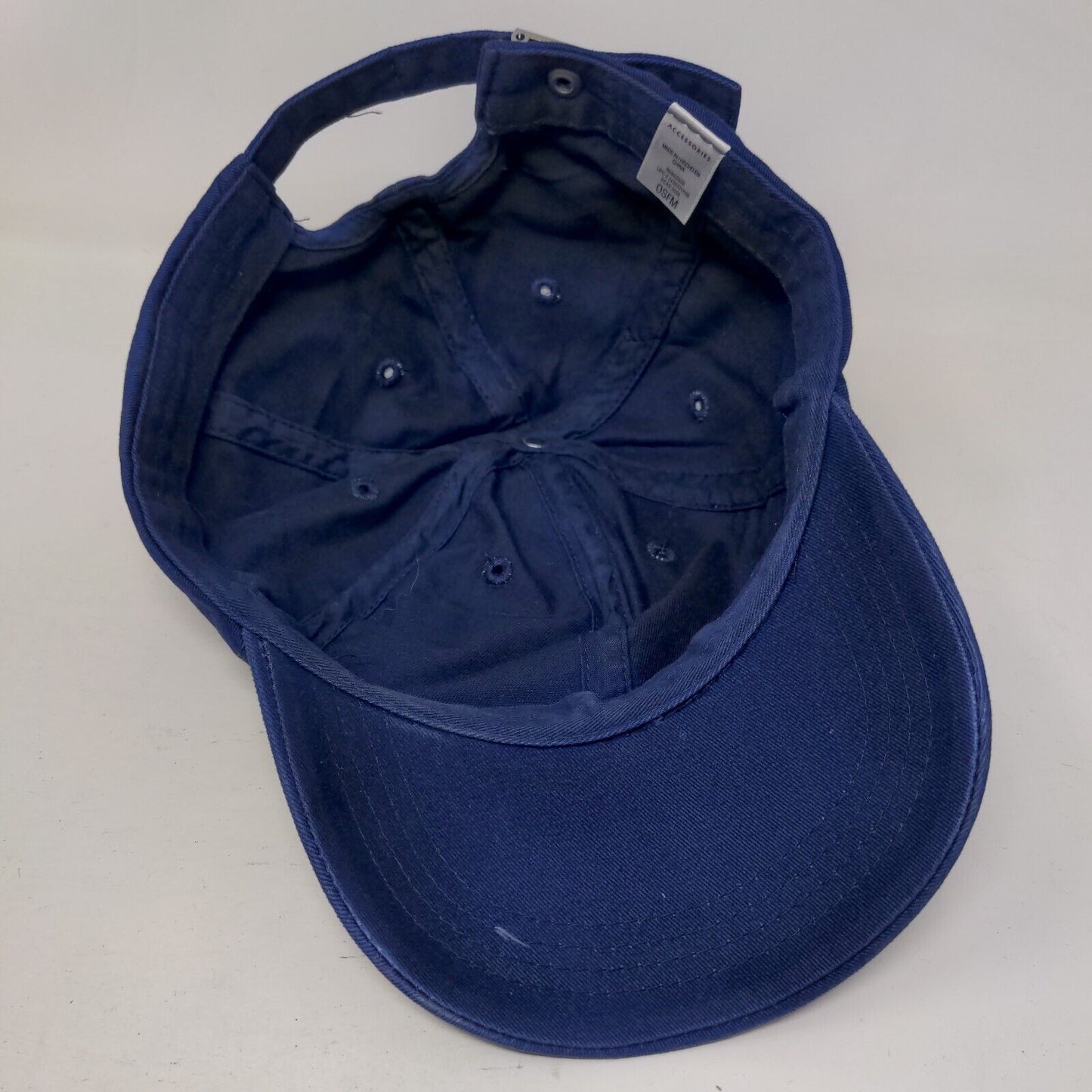 Accessories Slideback Hat Blue OSFM Adjustable Vented Holes 6 Panel Blank