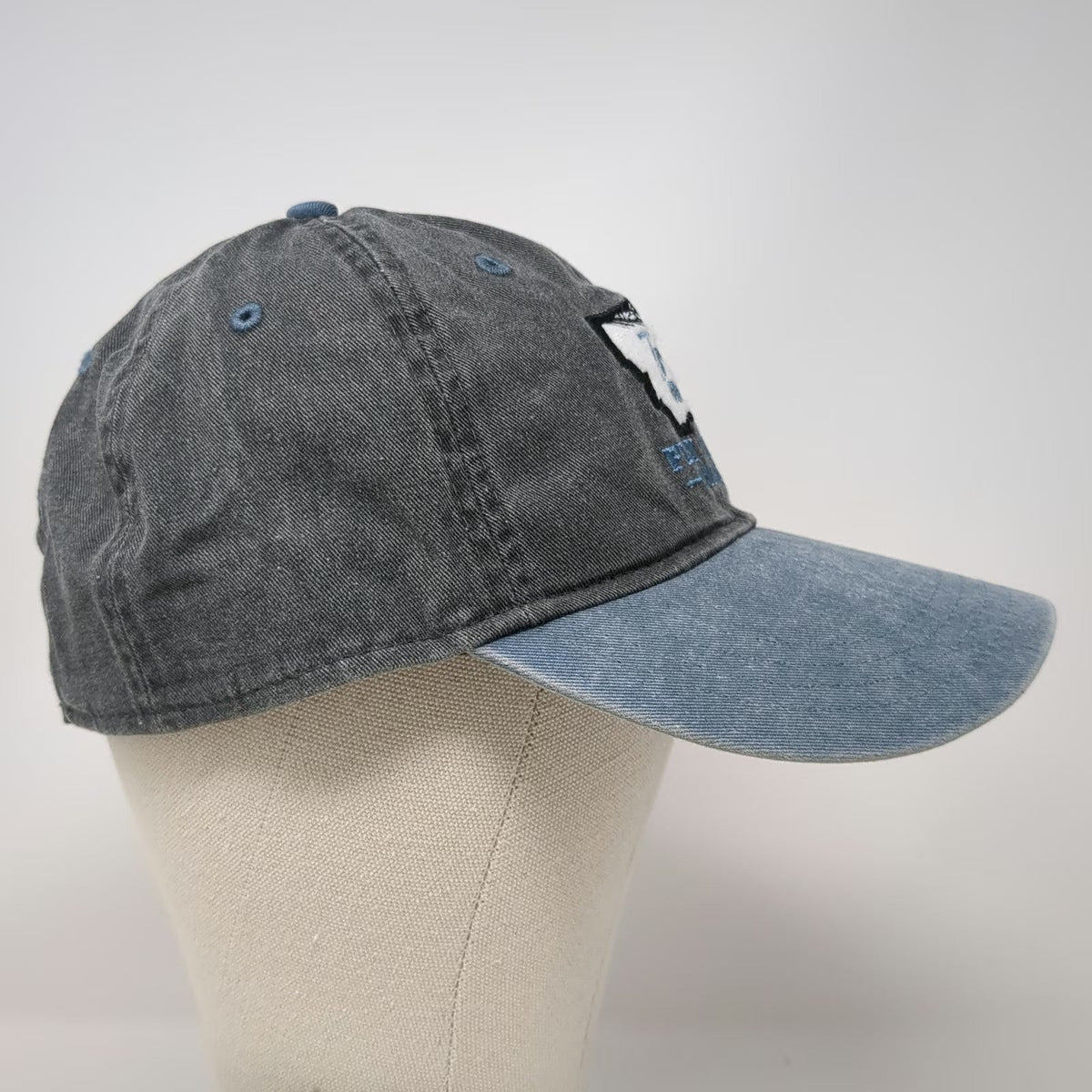 Ouray Sportswear Baseball Cap Gray Blue One Size Trout Montana Fly Shop Hat