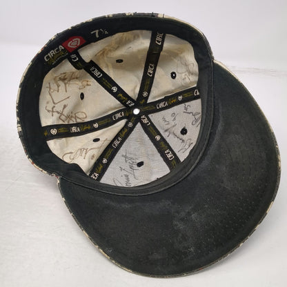 Circa Baseball Cap Black Collage Skateboard Truck Graphic Fitted Hat Size 7 1/4