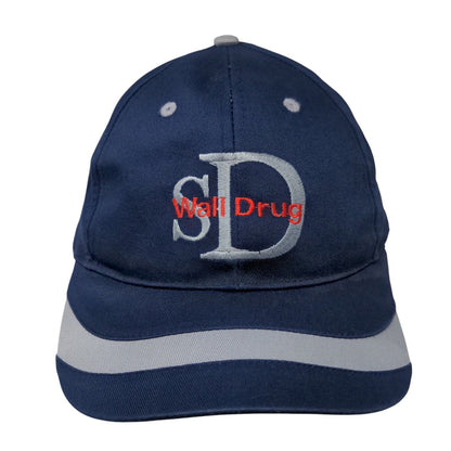 SD Wall Drug Strapback Hat Blue OSFA Adjustable Embroidered 6 Panel Jhats
