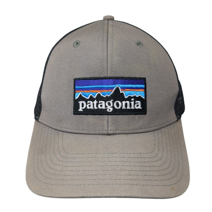 Patagonia Snapback Trucker Hat Gray One Size Adjustable Embroidered Mesh Back