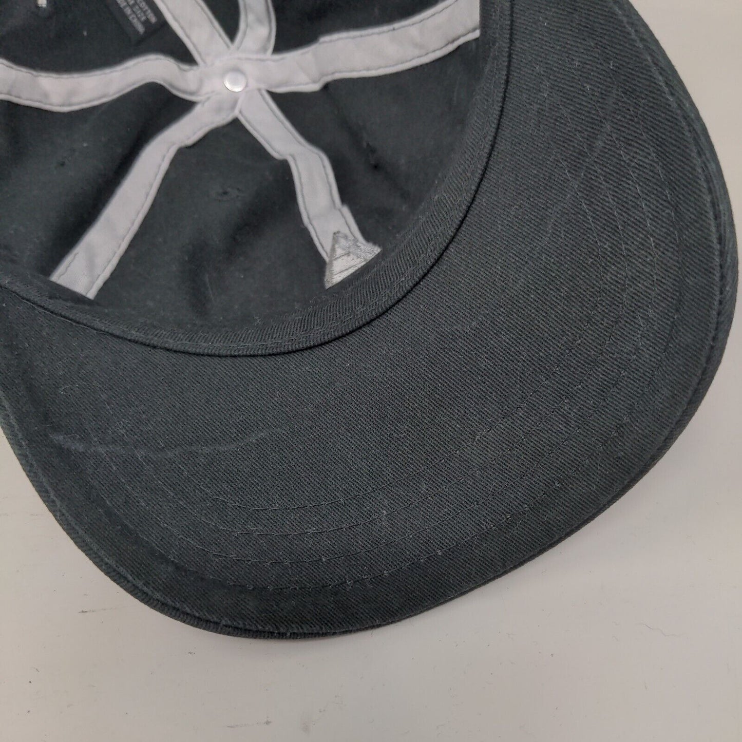 Mirimichi Strapback Hat Black One Size Embroidered Adjustable Pukka