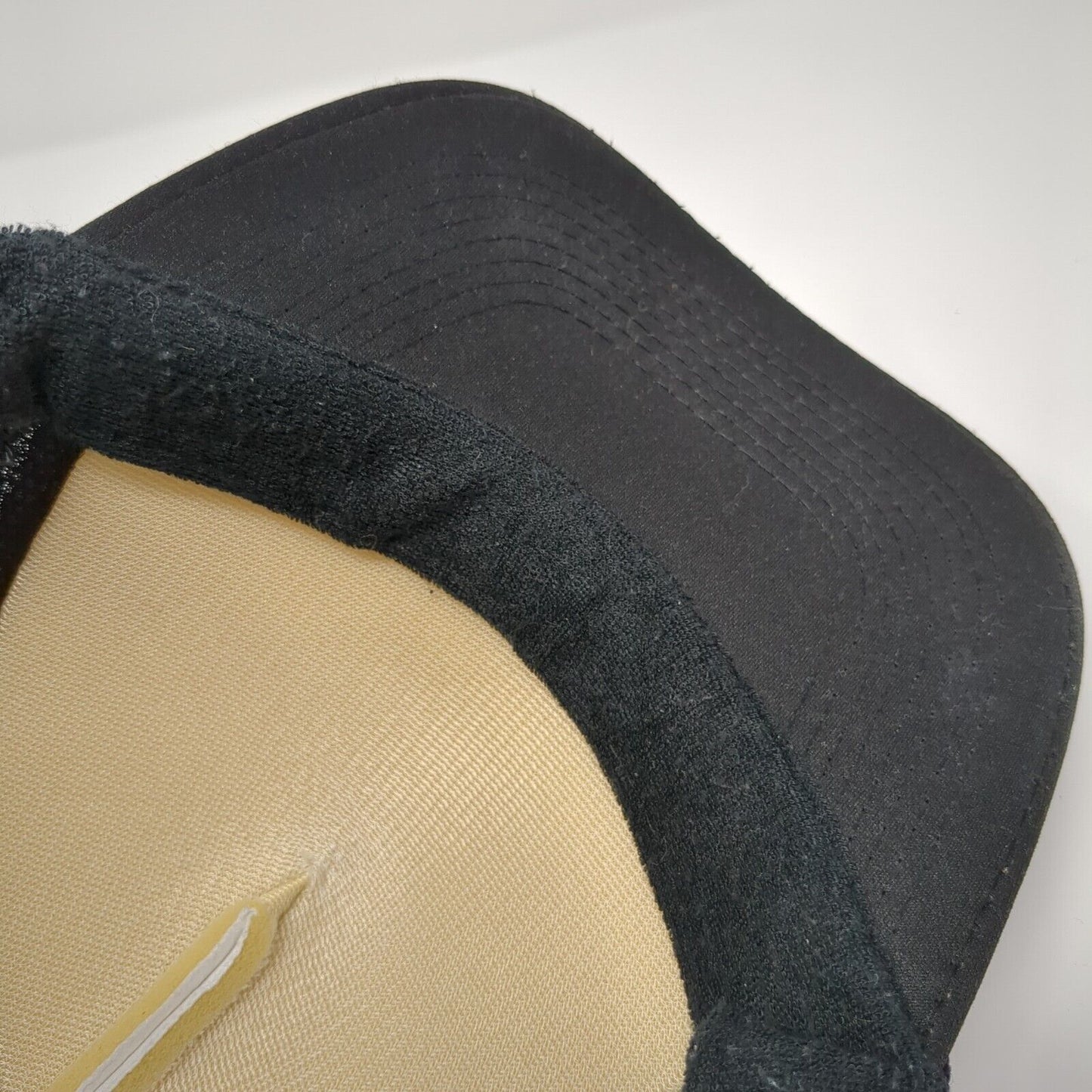 Santa Cruz Mountains Snapback Rope Trucker Hat Black One Size Mesh Back