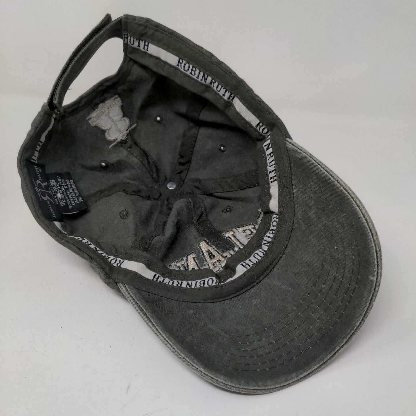 Robin Ruth Men's Strapback Hat Green Gray Adjustable Embroidered Ireland Logo