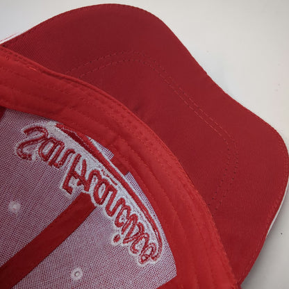 Lanza San Francisco Baseball Cap Red White One Size Hat Script Embroidered Brim