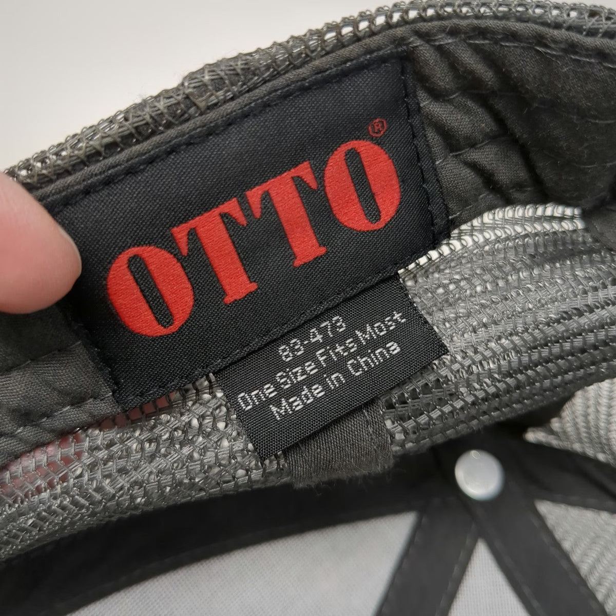 Otto Trucker Hat Gray One Size Tackle Warehouse Fishing Bass Mesh Snapback Cap