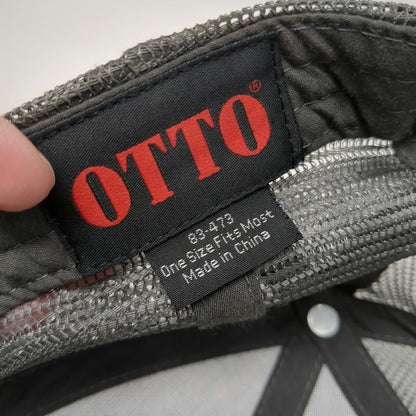 Otto Trucker Hat Gray One Size Tackle Warehouse Fishing Bass Mesh Snapback Cap