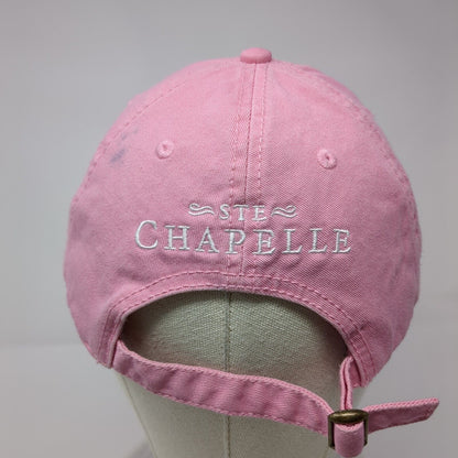 Ste Chapelle Slideback Hat Pink OSFA Adjustable Embroidered Cap America