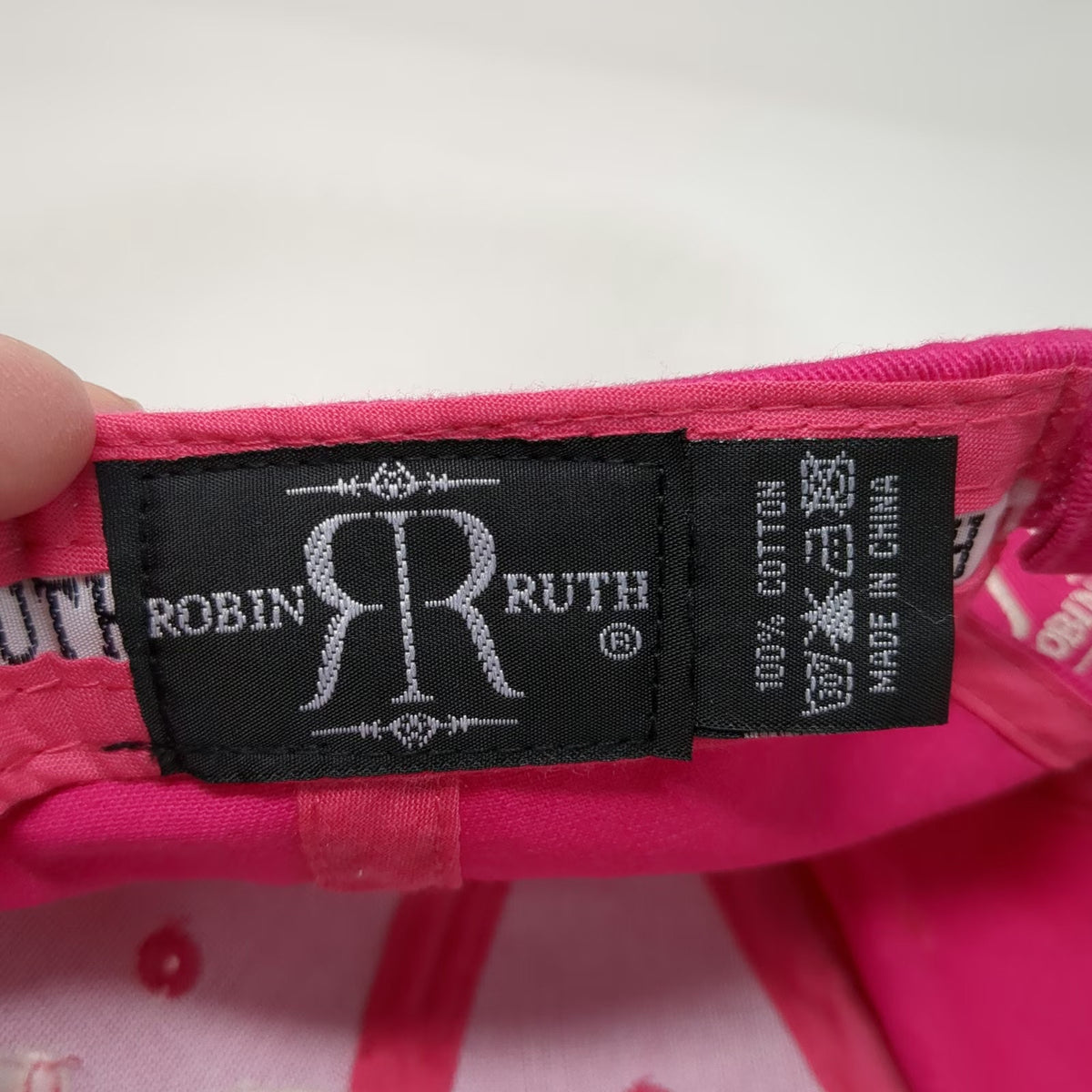 Robin Ruth Hawaii Pineapple Pink Baseball Cap Hat One Size Strapback Embroidered