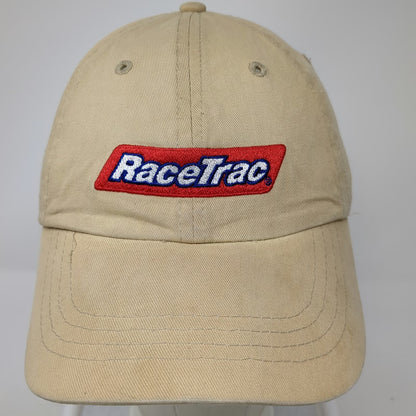 RaceTrac Gas Station Logo Baseball Cap Beige One Size Strapback Cotton Hat