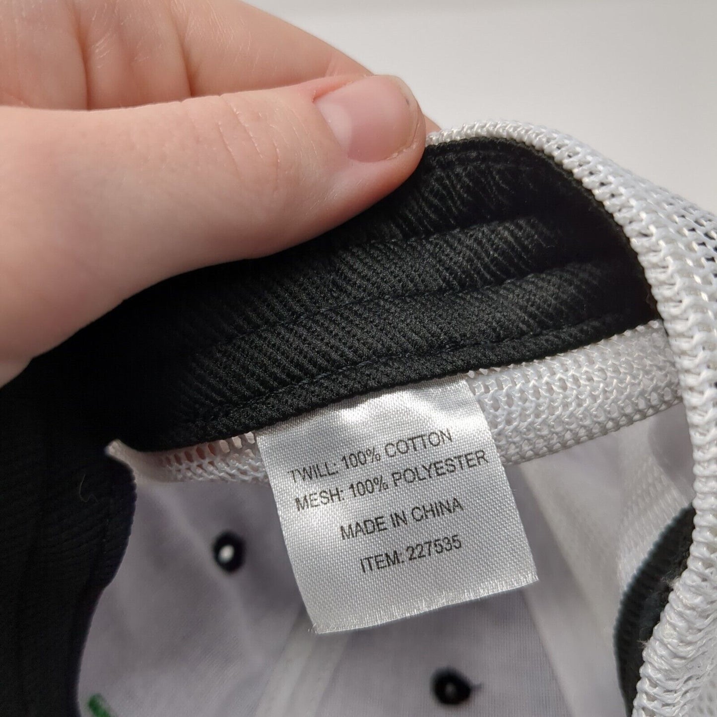 Platt Fitted Trucker Hat Black One Size Mesh Back 6 Panel Colorblock