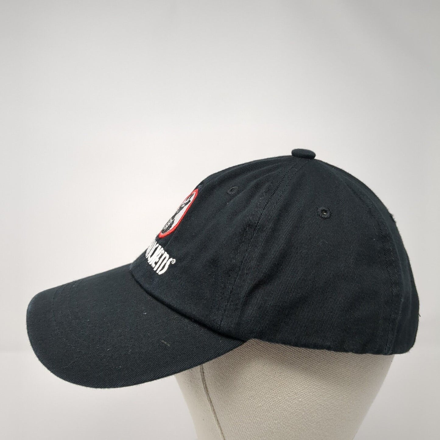 Slim Chickens Strapback Hat Black One Size Stingray Headwear 6 Panel