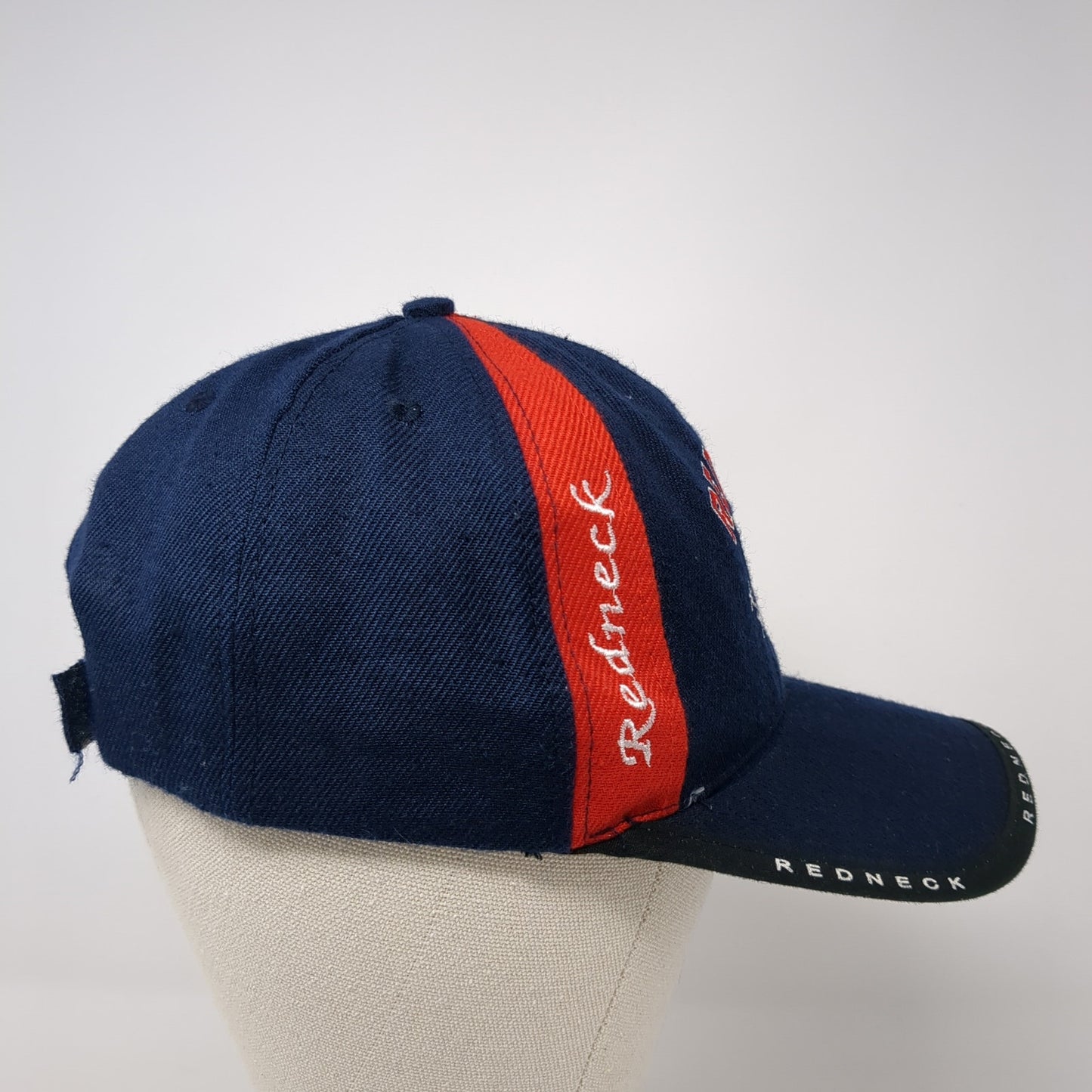 Redneck Rebel Flag Strapback Hat Blue One Size Adjustable Embroidered 8 Panel