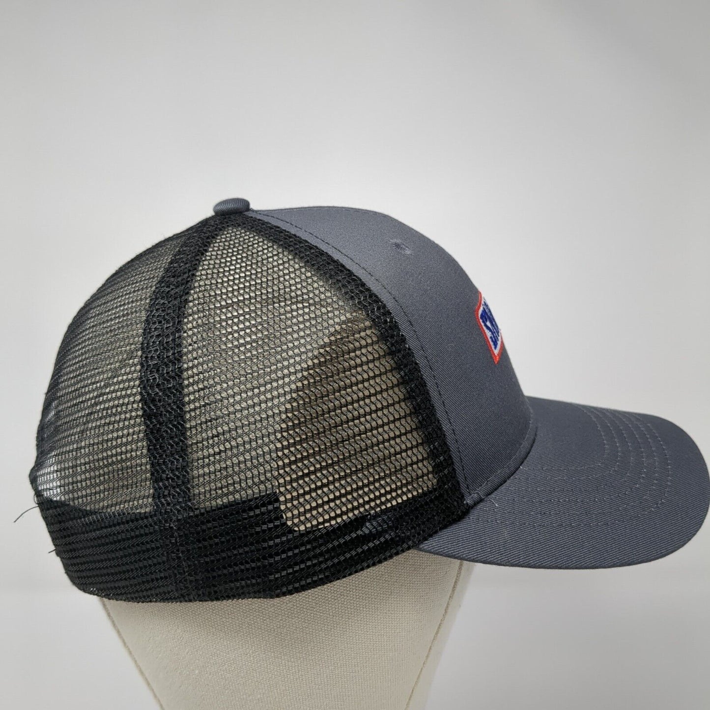 Snickers Snapback Mesh Back Trucker Hat Gray One Size 6 Panel Adjustable
