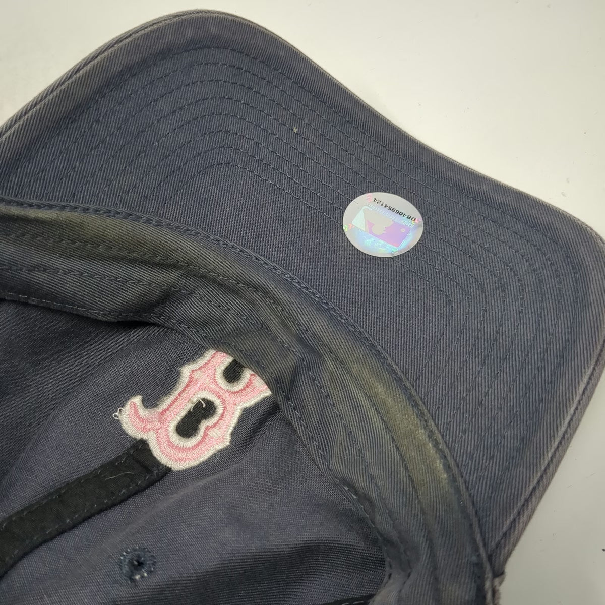 Boston Red Sox MLB Twins Enterprise Baseball Cap Gray Pink White OSFM Slideback