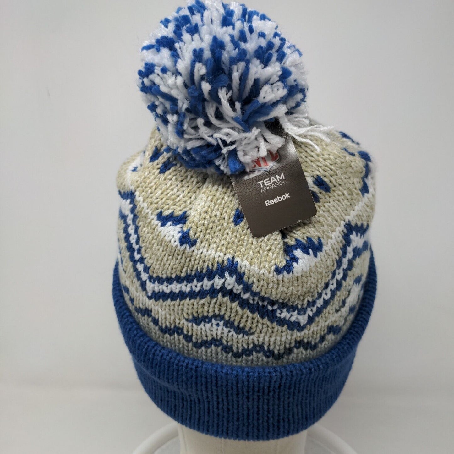 NFL Team Apparel Men's Knit Beanie Hat Indianapolis Colts Blue OSFA W/Tags