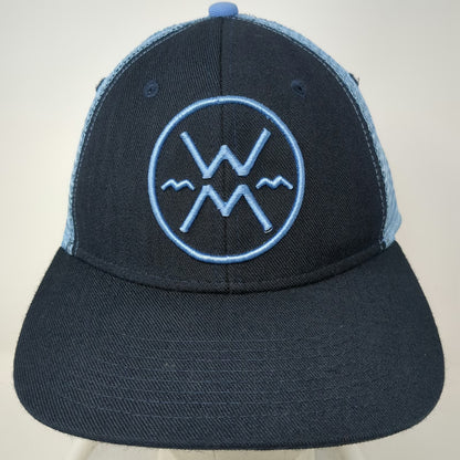 Werner Paddles Trucker Hat Blue One Size Mesh Snapback Embroidered Logo Mountain