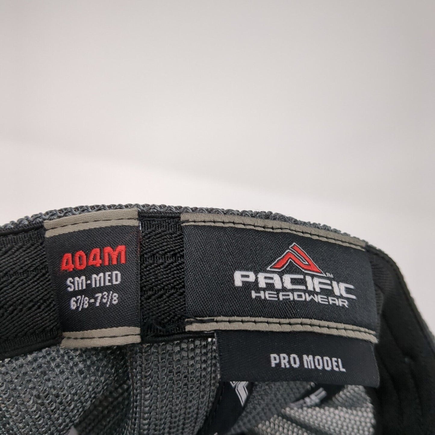 ESI Fitted Mesh Back Trucker Hat Gray 6 7/8-7 3/8 Pacific Headwear