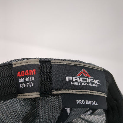 ESI Fitted Mesh Back Trucker Hat Gray 6 7/8-7 3/8 Pacific Headwear