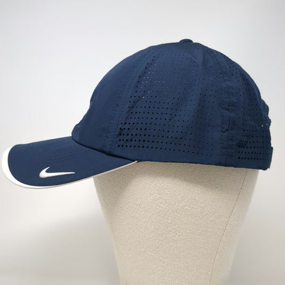 Nike Baseball Cap Blue One Size View Embroidery Dri-Fit Perforated Strapback Hat