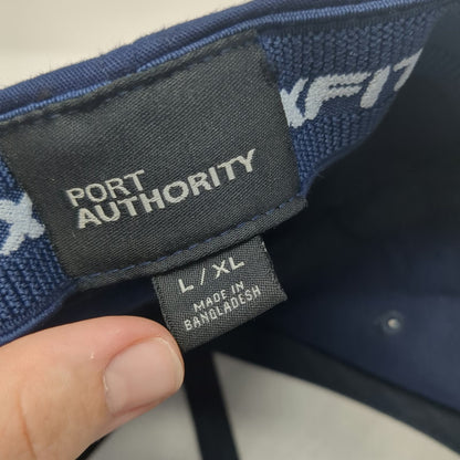 Port Authority Baseball Cap Blue XL Sunoco Transportation Fitted Flexfit Hat