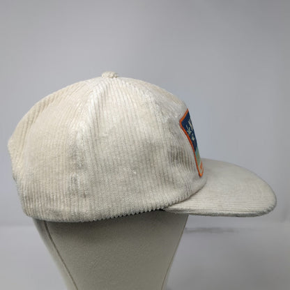 Ascot + Hart 5 Panel Beige Hat One Size Corduroy Rooster Skateboard Kapa'a Kauai