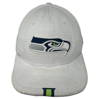 Seattle Seahawks NFL New Era 9FIFTY Snapback Hat White L 100th Anniversary