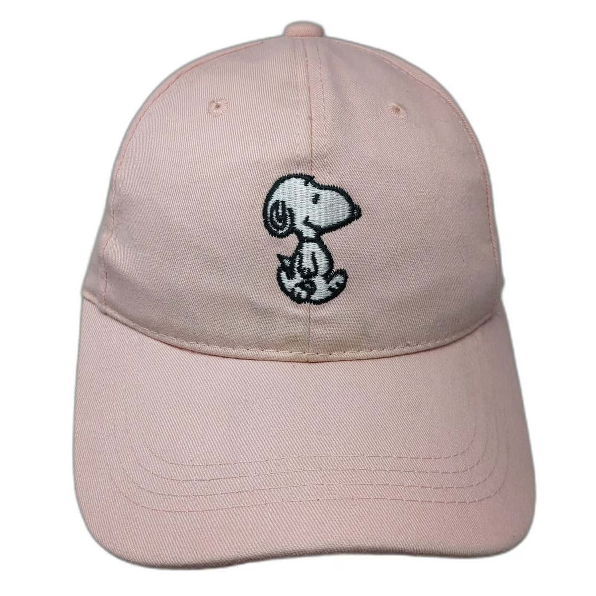 Peanuts Snoopy Character Pink Baseball Cap One Size Adjustable Slideback Hat