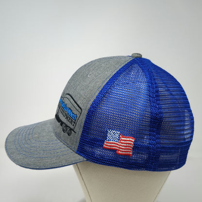 360 Apparel Trucker Hat Gray One Size Mesh Back Snapback American Flag Farm