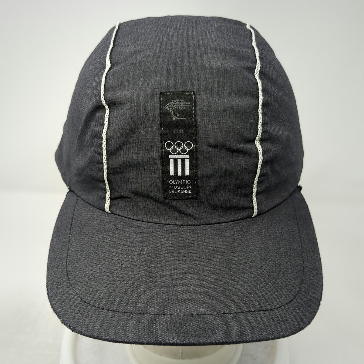 Versace Baseball Cap Gray One Size Olympic Museum Lausanne Medusa Strapback Hat