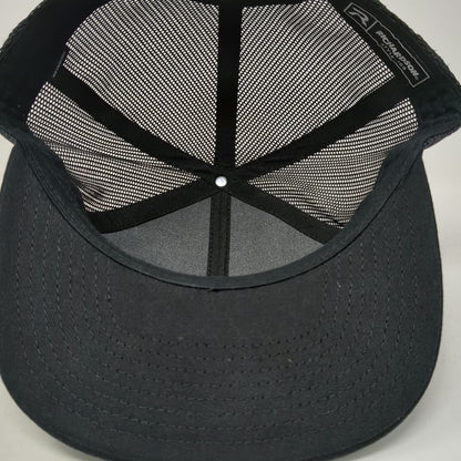 Richardson Trucker Hat Black One Size Lincoln Electric Patch Mesh Snapback Logo