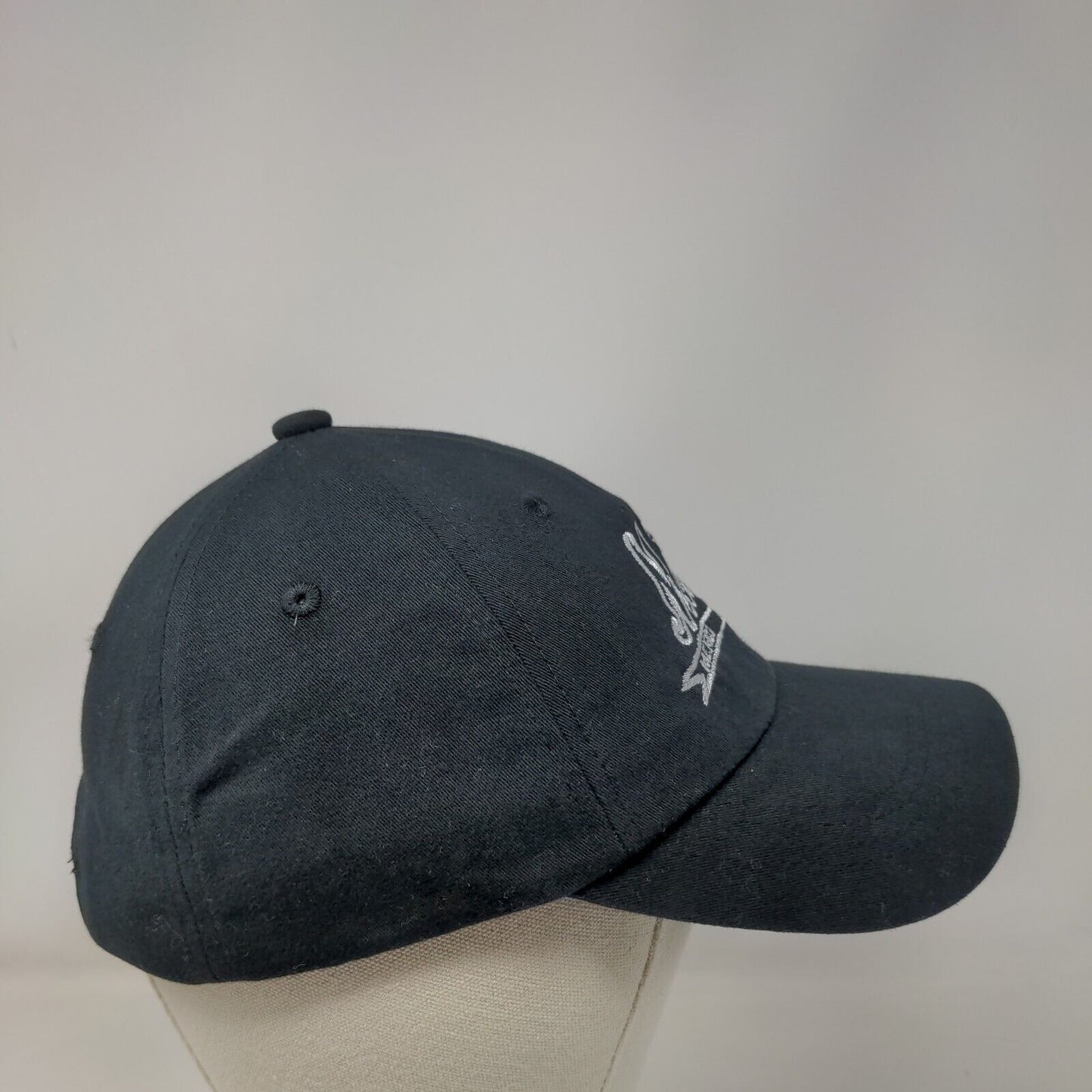 Riviera Maya Mexico Slideback Hat Black One Size Embroidered 6 Panel
